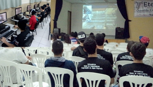 No evento foram promovidas palestras, minicursos, campeonato de jogos e apresentação de projetos (Foto: Cedida).