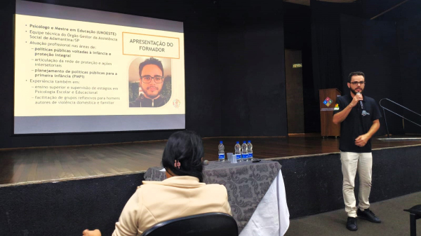 Atividade foi conduzida pelo psicologo e mestre em educa??o, Bruno Rissatto Pereira (Cedida/PMA).