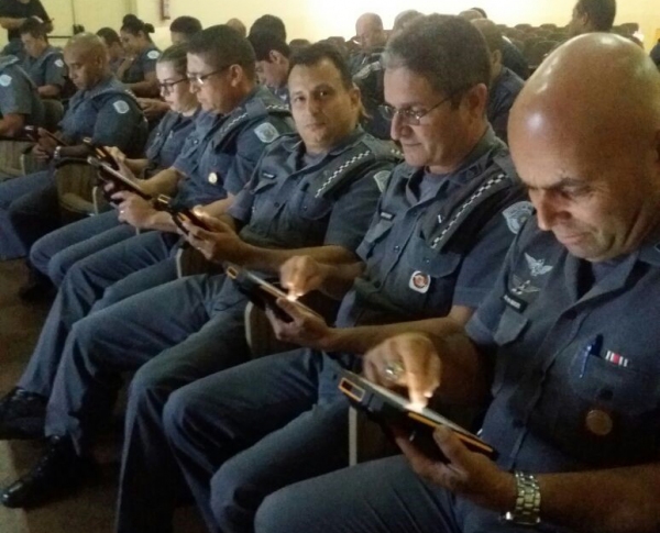 Treinamento acontece em etapas, na áreado 25º Batalhaõ da PM (Foto: Cedida/PM).