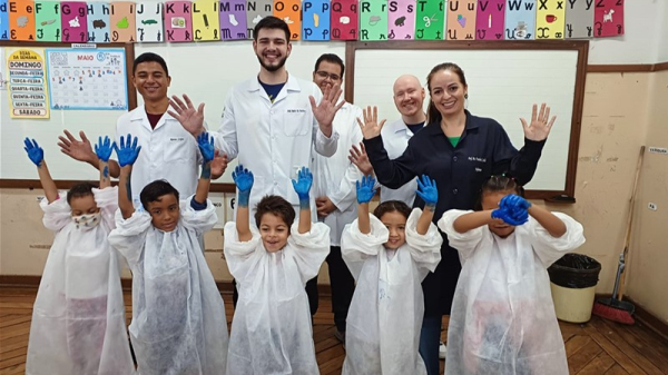 Estudantes do ensino fundamental tiveram a atividade (Cedida).