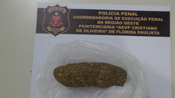 Droga apreendida pelos policiais penais ((Cedida: Policia Penal).