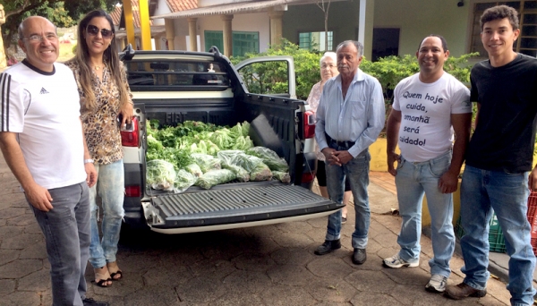Lar dos Velhos de Adamantina foi uma das entidades beneficiadas com a produção hidropônica (Foto: UniFAI).
