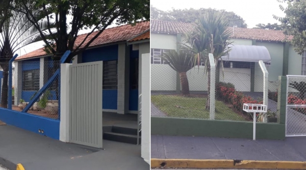 Iama e EMEI Cantinho da Criança, no Jardim Brasil, foram revitalizadas com a participação dos reeducandos do Centro Progressão Penitenciária de Pacaembu (Cedidas).
