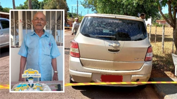 Veículo foi recuperado e taxista de Presidente Epitácio foi encontrado morto, enterrado (Reprodução).