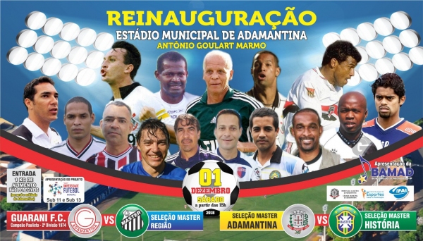 Iniciativa privada e colaboradores promovem evento de reinauguração do Estádio Municipal