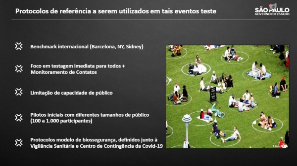 Monitoramento ajudará a refinar as regras para o setor de eventos, que foi o mais afetado na pandemia da Covid-19 (Reprodução).