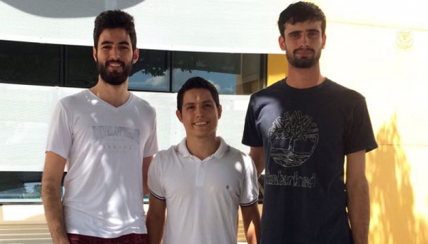 Felipe de Almeida Spósito, Marcelo Bortoletto e Rodrigo Garozi da Silva darão sequência aos estudos no Câmpus de Ilha Solteira (Foto: Cedida).
