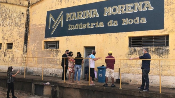 Acesso ao interior da empresa foi autorizado pala Justiça do Trabalho e feito com o auxílio de um chaveiro (Cedida).