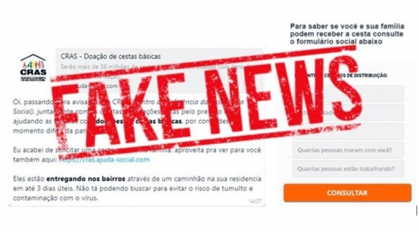 Mensagens falsas circulam pelas redes sociais e aplicativos de mensagens com link perigos, que pode ser golpe para extrair dados pessoais e clonagens (Reprodução).