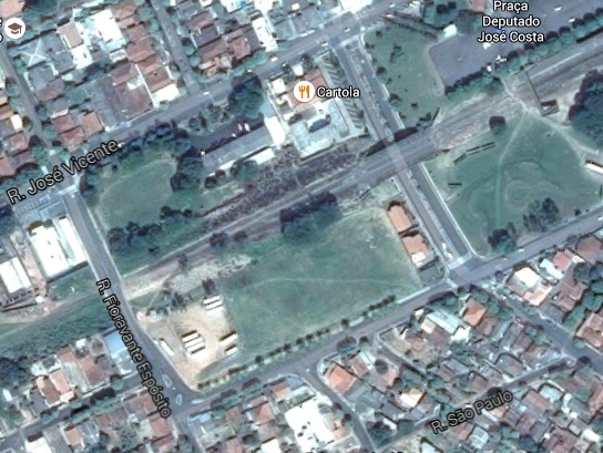 Área indicada em 2012 para sediar FATEC vai receber um posto de saúde (Foto: Google Maps)