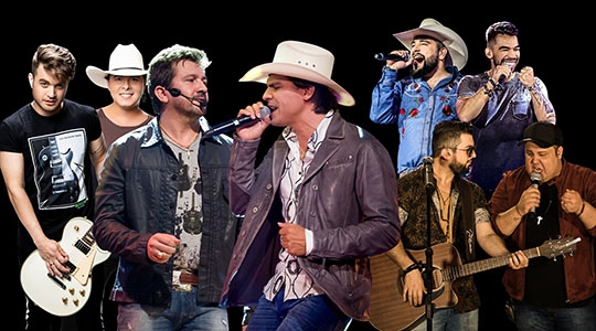 Rodeio em Arco-Íris tem Conrado & Aleksandro, Jads & Jadson, Jeann & Júlio e Léo e Raphael, com entrada franca. Festa segue até domingo (Divulgação).