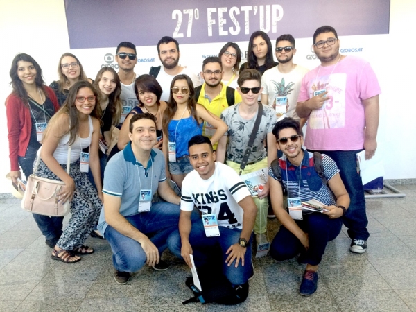 Alunos de Publicidade e Propaganda da FAI no Fest´Up em São Paulo (Foto: Cedida)