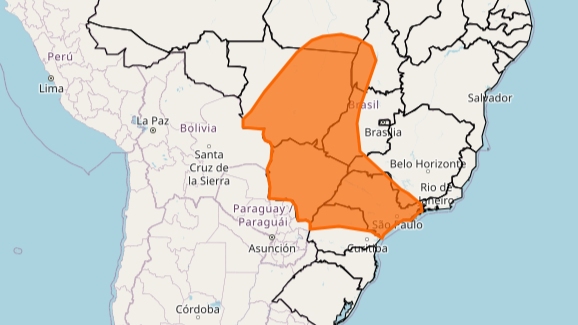 Onda de calor vai atingir diferentes regiões do paÃs nesta semana (Fonte: Inmet).