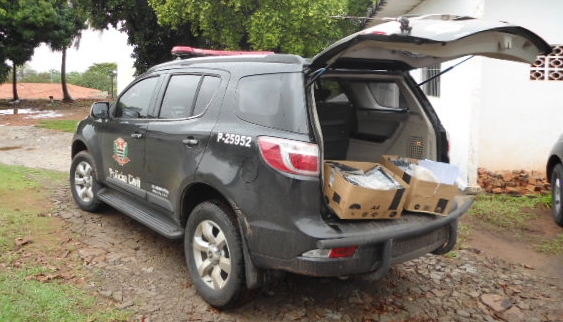 Polícia Civil de Osvaldo Cruz incinera mais de 14k de drogas (Foto: Cedida/Deinter 8).