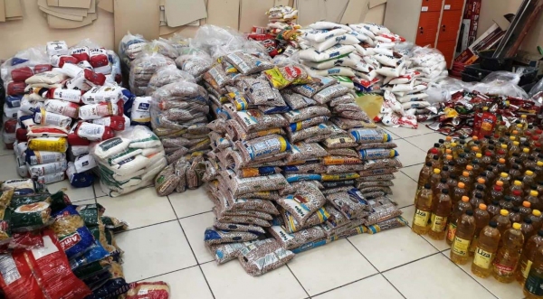 Quase quatro toneladas de alimentos foram arrecadadas na campanha do Fundo Social (Foto: Da Assessoria).