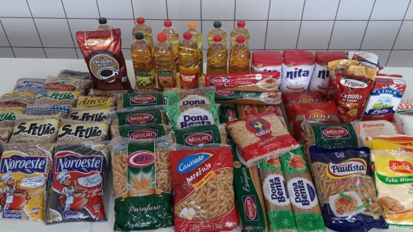 Alimentos arrecadados vão atender famílias da região (Foto: SAP).