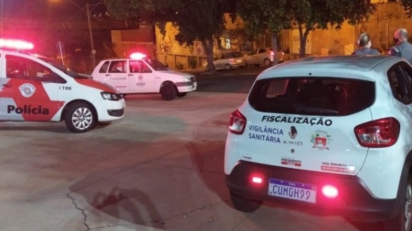 Fiscalização da Vigilância Sanitária em Presidente Prudente terá o apoio da Polícia Militar (Divulgação).