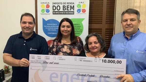 Pada Adamantina, recursos serão destinados ao Fundo Municipal do Idoso (Divulgação/Energisa).