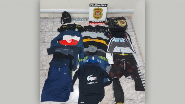 Objetos furtados recuperados pela Polícia Civil de Adamantina (Divulgação/PC).