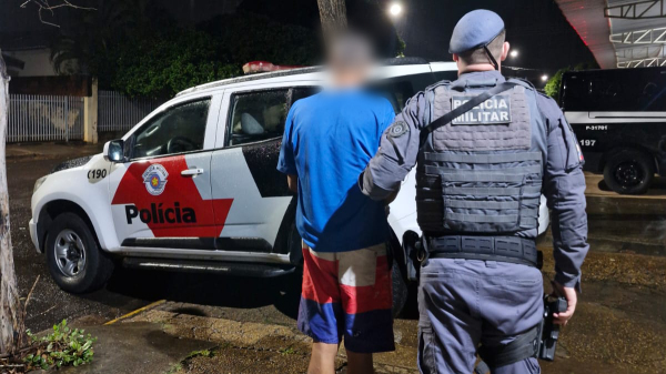 Homem foi capturado no Jardim Bela Vista (Cedida/PM).