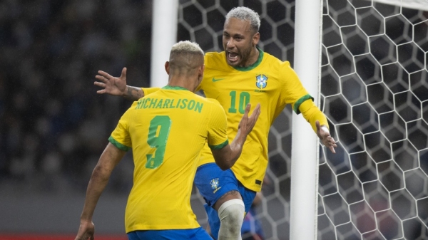 Neymar e Richarlison foram fundamentais para as vitórias de suas equipes (Foto: Lucas Figueiredo/CBF).