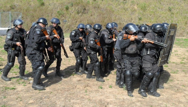 Grupo de Intervenção Rápida (GIR) atua em situações críticas como  a subversão da ordem e da disciplina, motins e rebeliões (Foto: Divulgação/SAP).