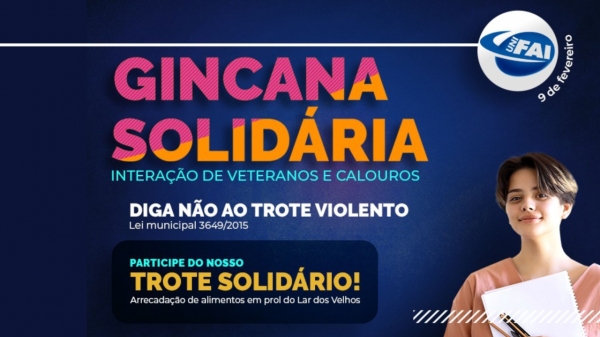 Pró-reitorias de ensino e extensão e atléticas acadêmicas organizam recepção de calouros 2022 (Arte: Agência UniFAI).