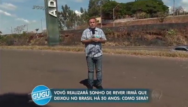 Gugu exibiu ontem (15) cenas gravadas em Adamantina (Reprodução).