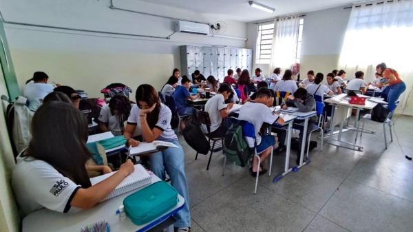 Uma das salas com o aparelho de ar condicionado (Cedida/HK).