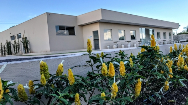Quase pronto: instalações do futuro velório da Haddad Organização Social, em Adamantina (Foto: Siga Mais).