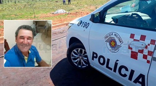 AnÃsio dos Reis, de 56 anos, foi morto com três golpes de faca. Agressor foi preso pela PolÃcia Civil de Herculândia em Lucélia (Reprodução/Site Mais Tupã).