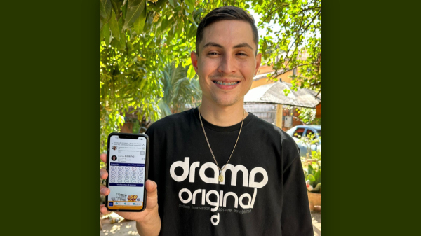 "Eu tinha apenas 15 reais, pensei em comprar um lanche, mas decidi arriscar no Hiper Cap", comemora Leonardo Baroni, de Dracena (Divulgacao).