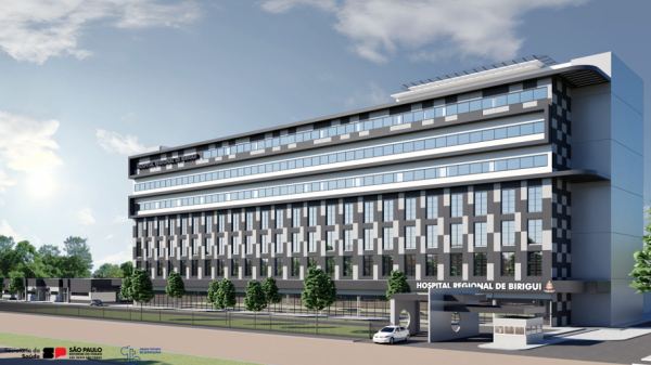 Novo hospital vai ter mais de 270 leitos (Reproducao/GovSP).