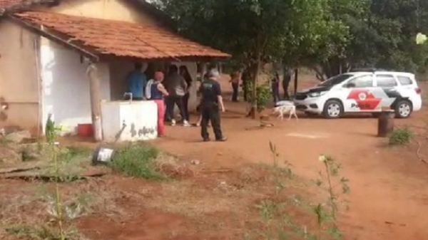 Local do crime, onde o idoso foi morto (Imagem: SBT Interior).