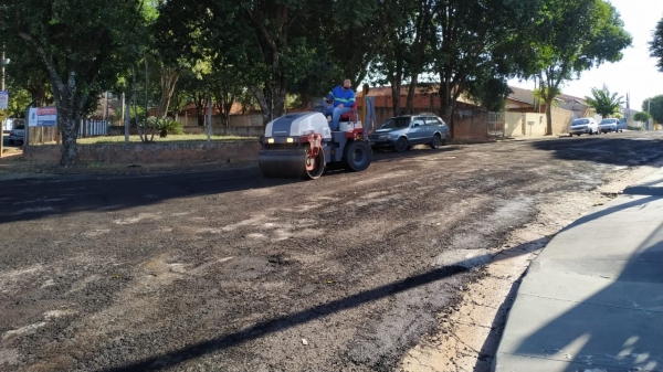 Secretaria de Obras deu inÃcio a execução de melhorias no Parque Iguaçu (Da Assessoria).