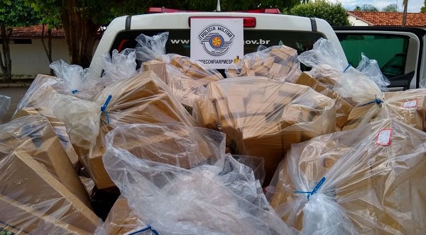 A droga pesou 758,750 quilos (Foto: Cedida/PM).