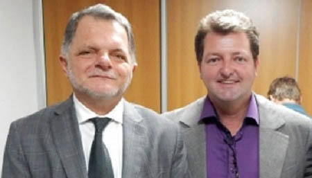 Pernomian (à dir.) e Bragato: ?Sua atuação política fará falta para a região? (Foto: Divulgação).