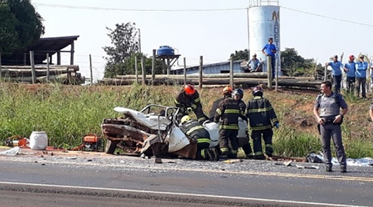 Acidente com morte na SP-294, como o ocorrido em setembro do ano passado, em Adamantina, estão no balanço da PM Rodoviária: foram 67 vítimas fatais em 1.435 acidentes nas rodovias da região (Reprodução/Portal Regional).