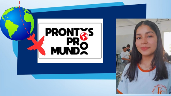 A estudante Kauany Eduarda Alves Baldassin vai embarcar ano que vem para a Nova Zelandia (Reproducao).