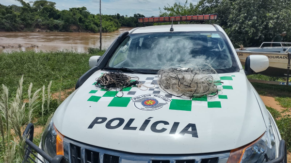 Materiais recolhidos no rio (Cedida/PM Ambiental).