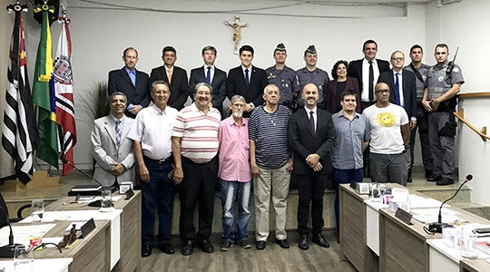 Na Câmara Municipal, abertura da II Semana a Cidadania e Segurança promovida pelo CONSEG de Adamantina (Foto: Da Assessoria).