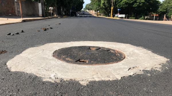 Adequação realizada na avenida Rio Branco, no Jardim Adamantina (Foto: Siga Mais).