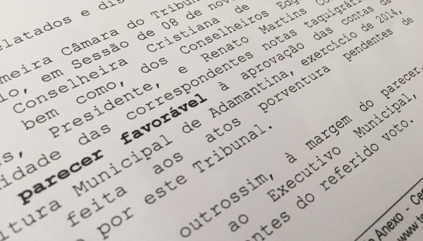 Tribunal de Contas do Estado de São Paulo julgou as contas de Ivo Santos, do ano de 2014, e  deu parecer favorável (Imagem: Reprodução).