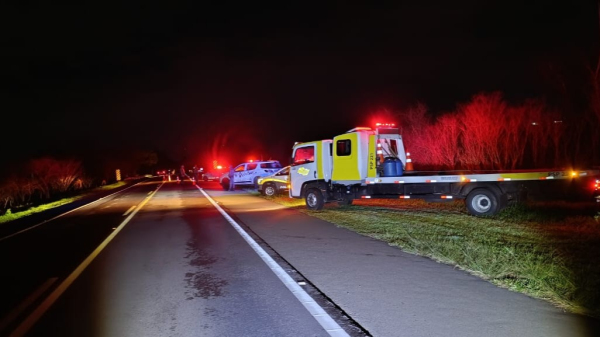 Local do atropelamento (Cedida/PM Rodoviaria).