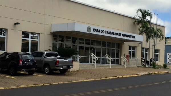 Vara do Trabalho de Adamantina, onde o caso foi protocolado (Arquivo/Siga Mais).