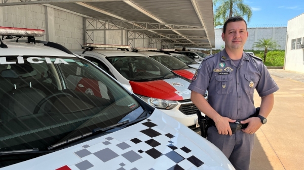 Capitão PM Eder Bressan comanda a 2ª Cia da Polícia Militar de Adamantina (Foto: Siga Mais).