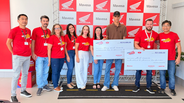 Eduardo Dias, de 19 anos, morador de Sagres, ganhou R$ 10 mil na campanha nacional do Consorcio Honda (Siga Mais).