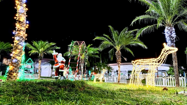 Programação da chegada do Papai Noel a Adamantina vai acontecer no Parque dos Pioneiros (Foto: Siga Mais).