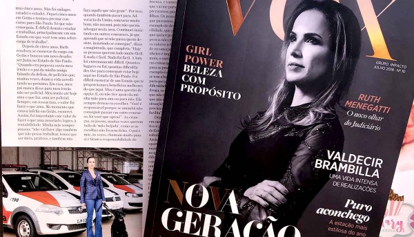 A juíza Ruth Duarte Menegatti é a capa da 10ª edição da VOX. A magistrada mostra o novo olhar do Judiciário, que também se transforma e atua em causas de interesse social (Imagem: Siga Mais).