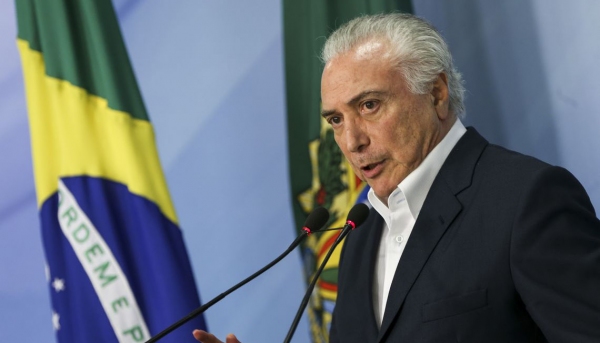 Presidente Michel Temer anuncia redução no preço do óleo diesel (Foto: Marcelo Camargo/Agência Brasil).